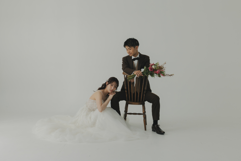 2パターンのドレスとヘアスタイル⭐︎