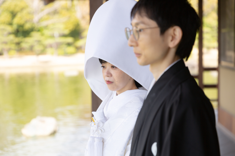 綿帽子と白無垢