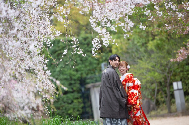 ほっぺたを寄せ合ってもらって。