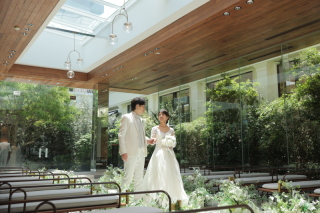 洋装ハウススタジオ＋アクアガーデンテラス撮影