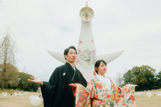 春風に包まれた、おふたりらしい前撮りの日