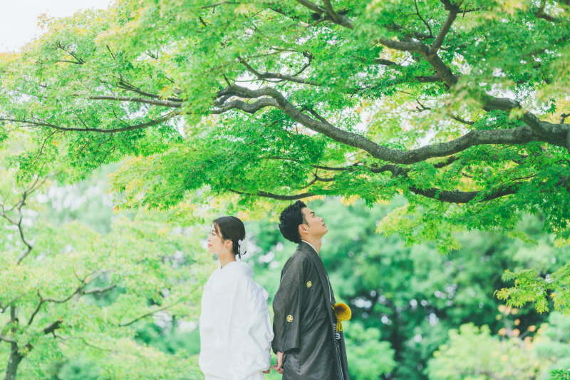 大仙公園での和装撮影