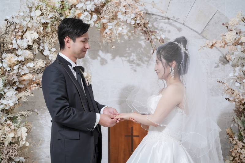 指輪交換シーン