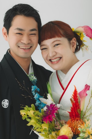 和装スタジオ&times;生花