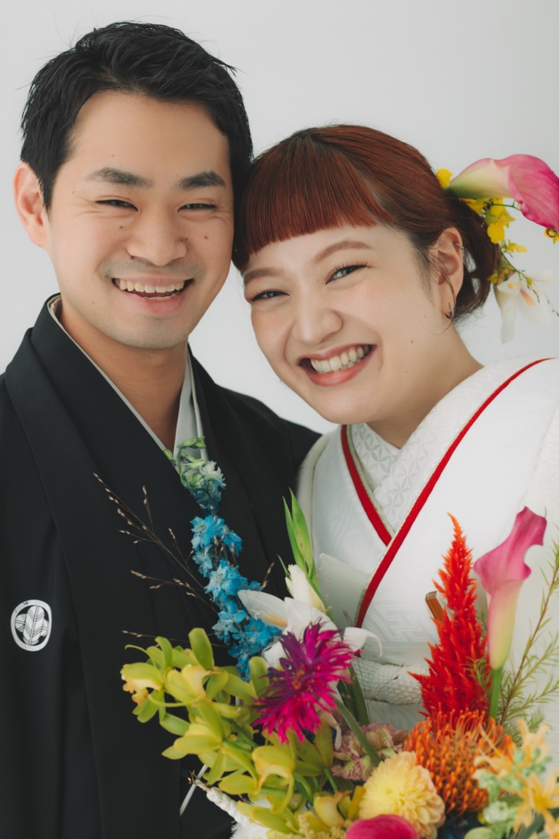 和装スタジオ&times;生花