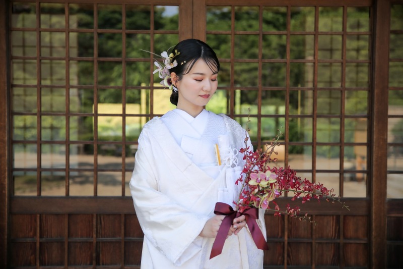 ブーケに合わせて…