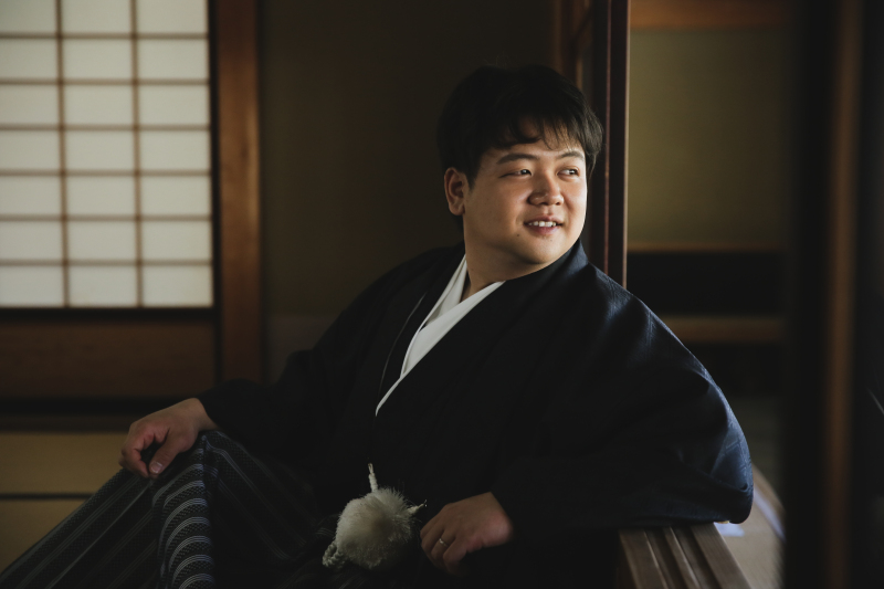 新郎様もソロショットを。