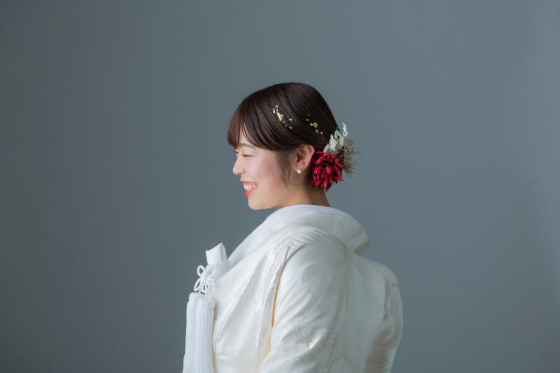 お嫁さんの可愛い表情も♪