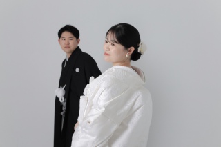 白無垢での和装スタジオ撮影