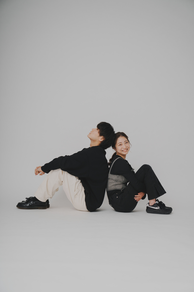 まずは座っての撮影