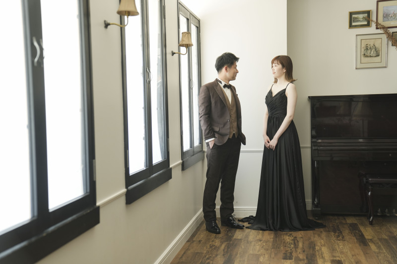 次はカラードレスで