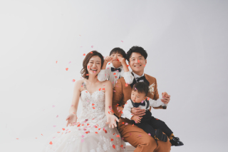家族で洋装撮影