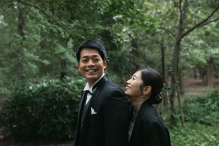 緑の洋装ロケーション