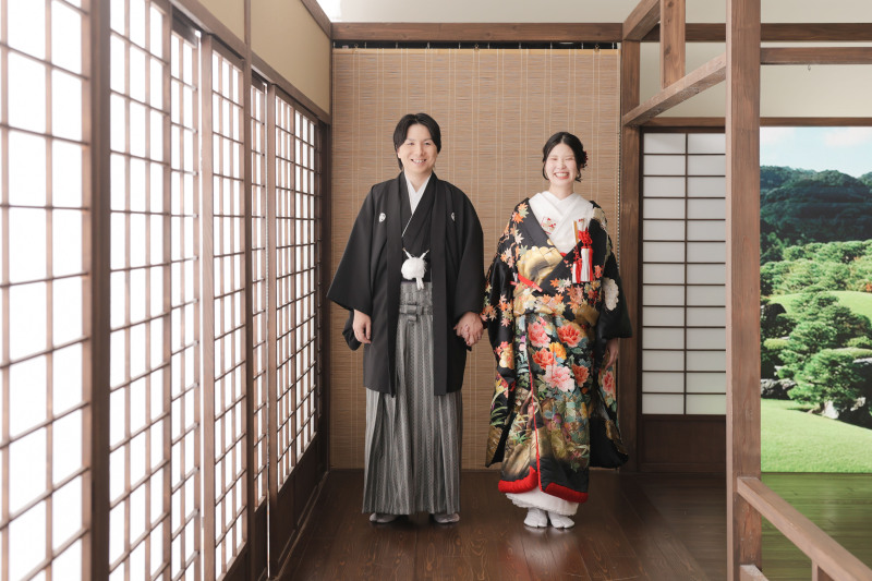 和装屋内庭園