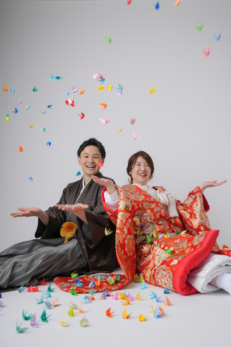 折り鶴シャワー