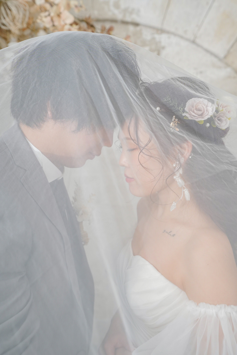 ベールの中に…