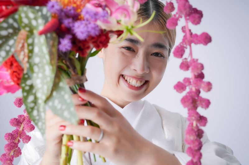 笑顔の素敵な新婦さん