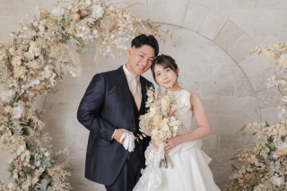 ドライフラワーのチャペル撮影