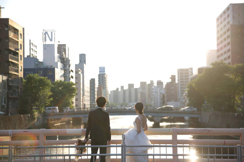 撮影は夕焼け頃から…