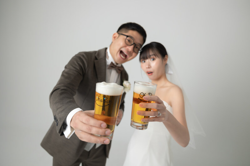 乾杯は、ふたりの素顔で