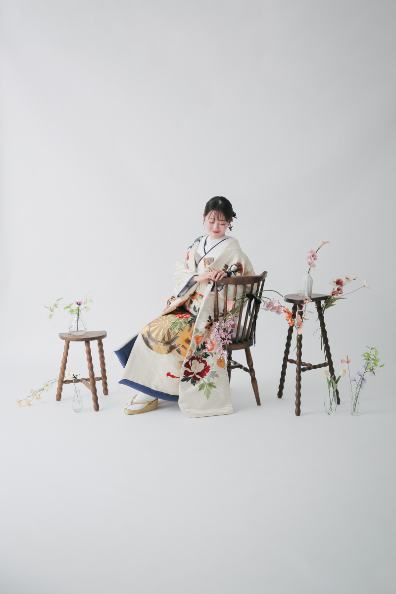 お花と共に
