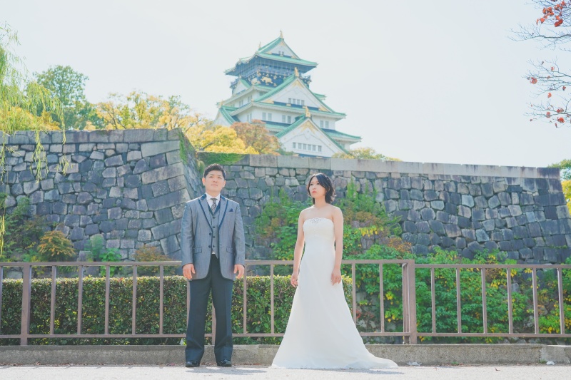 洋装もぴったり！大阪城公園ロケーション