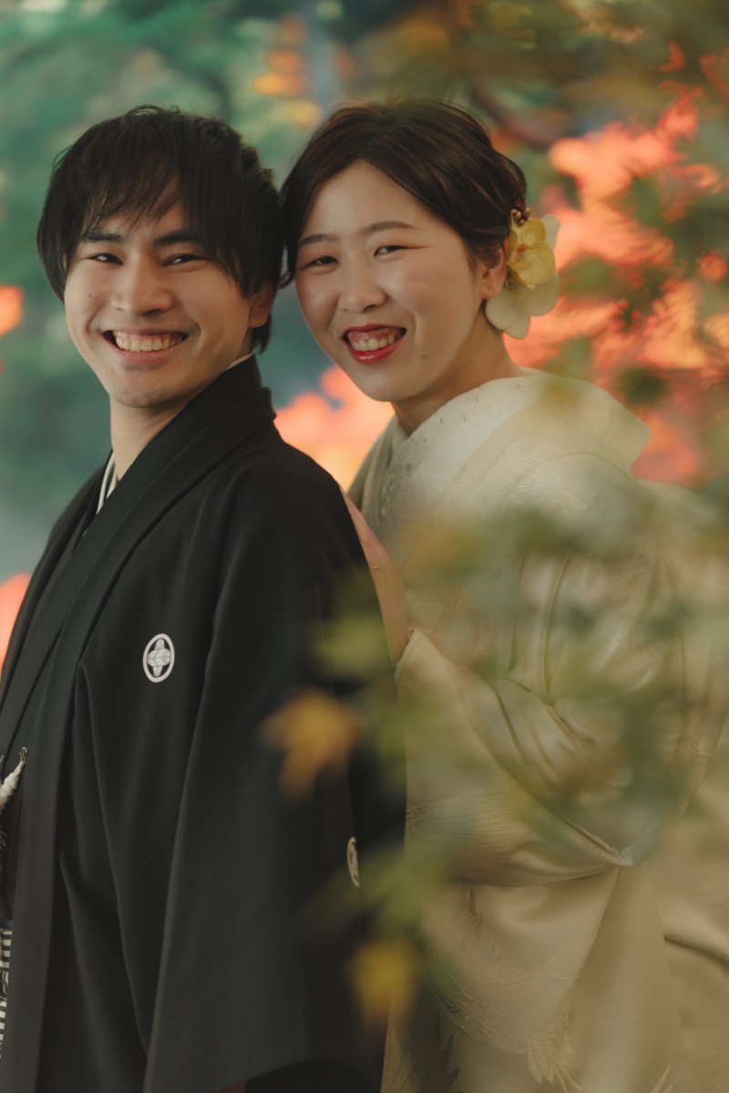 なんば店イチオシ！庭園スタジオで紅葉と花火撮影！？