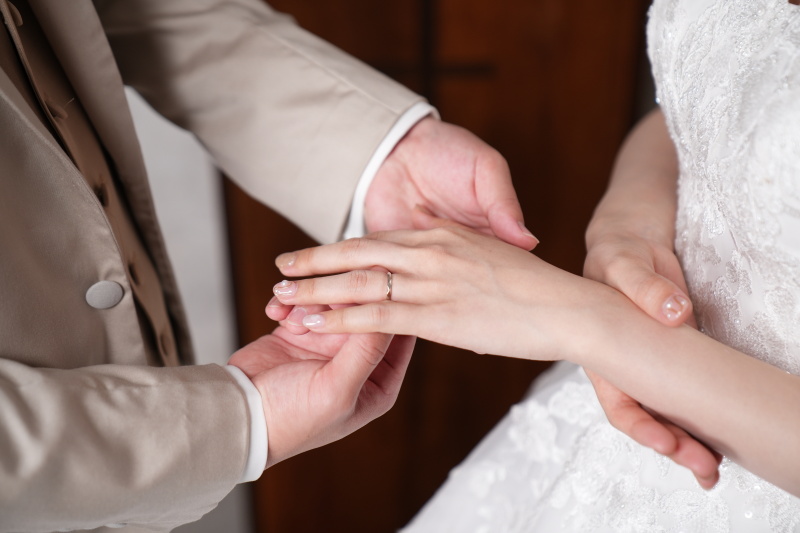 リング交換もばっちりと!