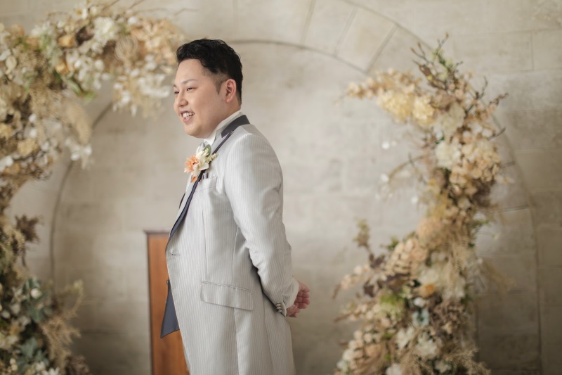 新郎様のソロカットも