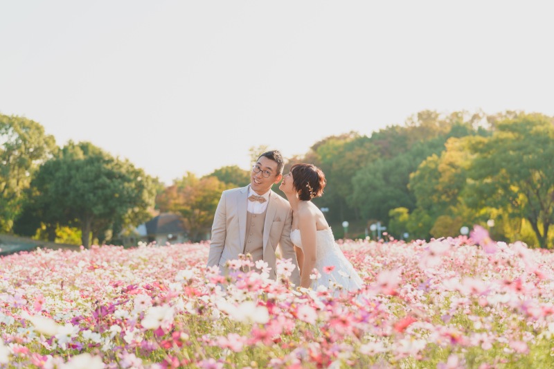 コスモス畑で一枚パシャリ