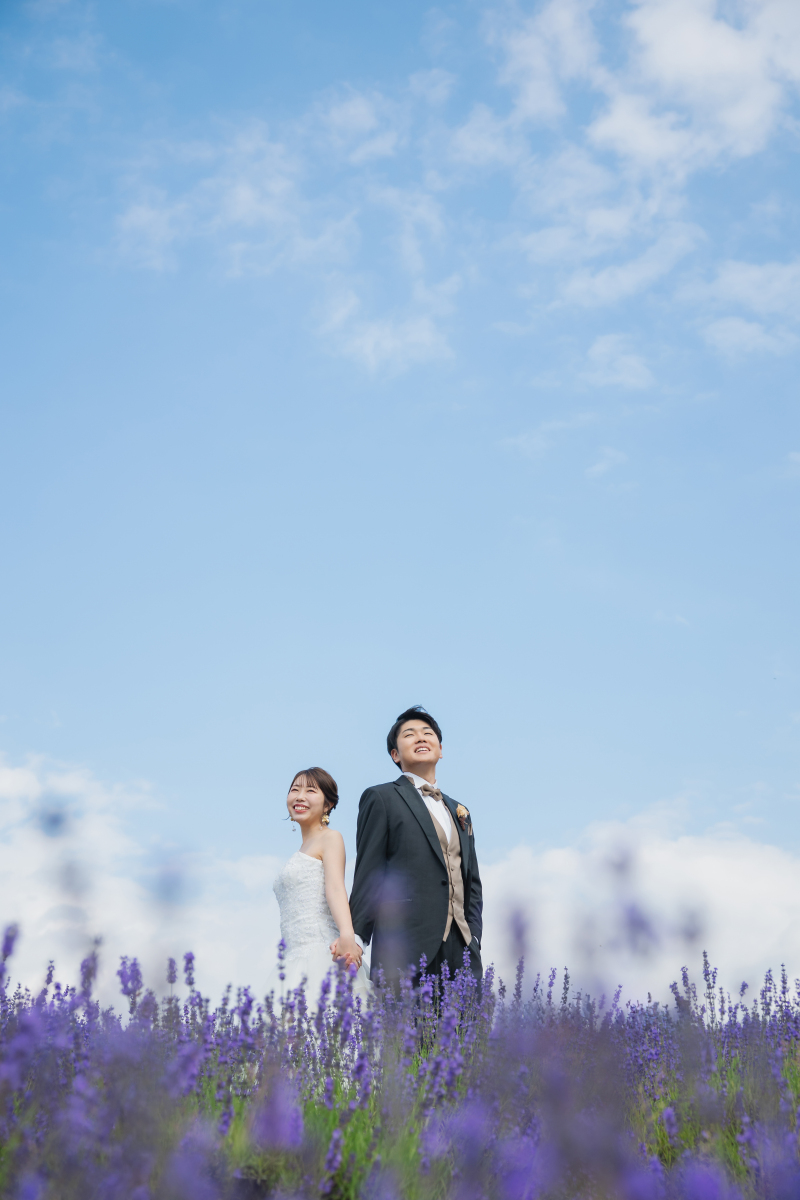 青空とラベンダー