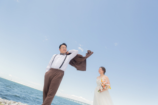 ーブルビーチ＆和装庭園スタジオで叶えた、笑顔としっとりの贅沢フォトデー