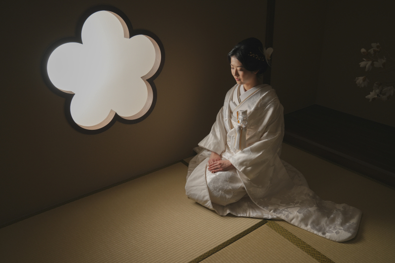 新婦様はしっとりと。