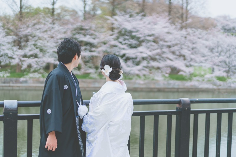 お二人で寄り添って