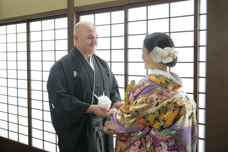 にこやかな表情