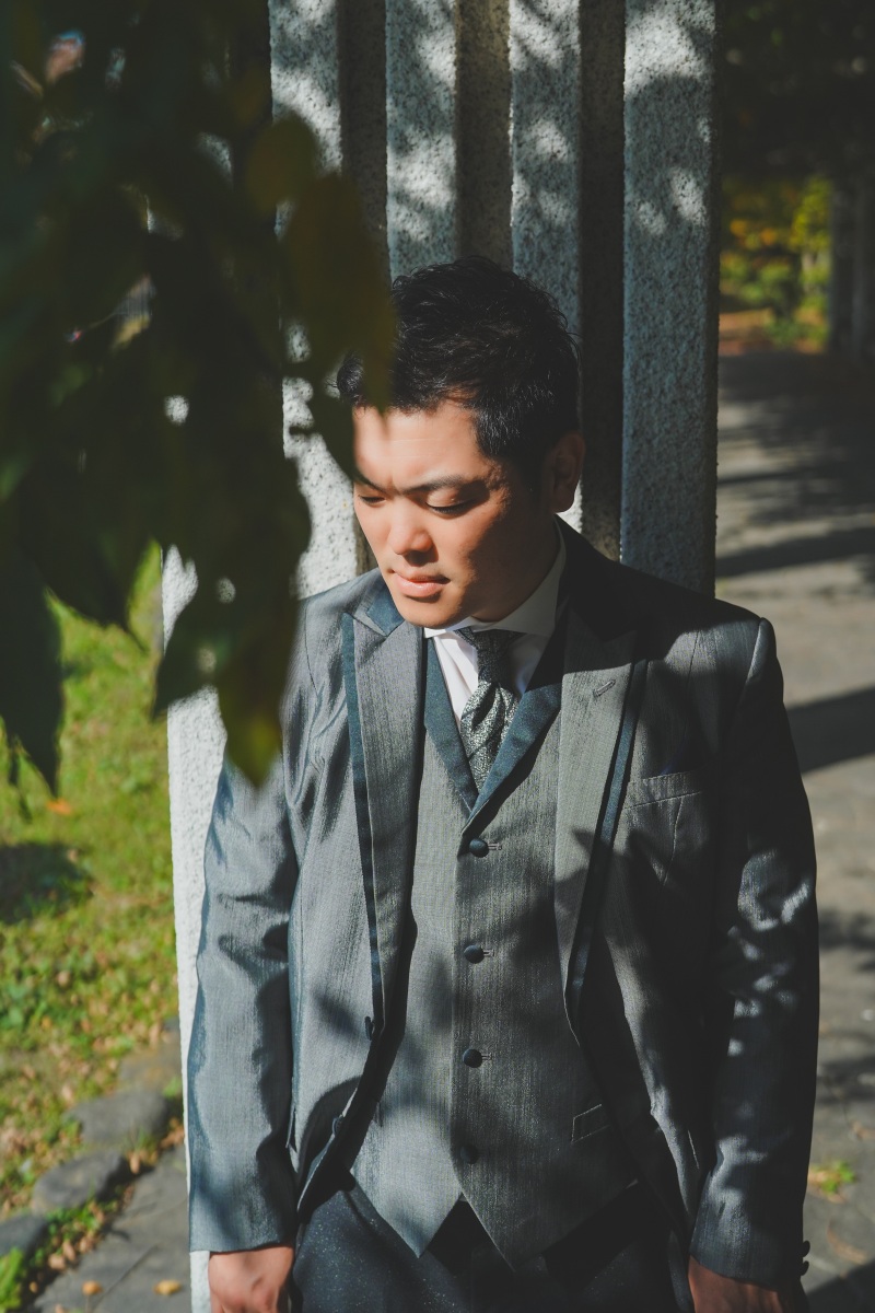 新郎さまのソロ撮影も