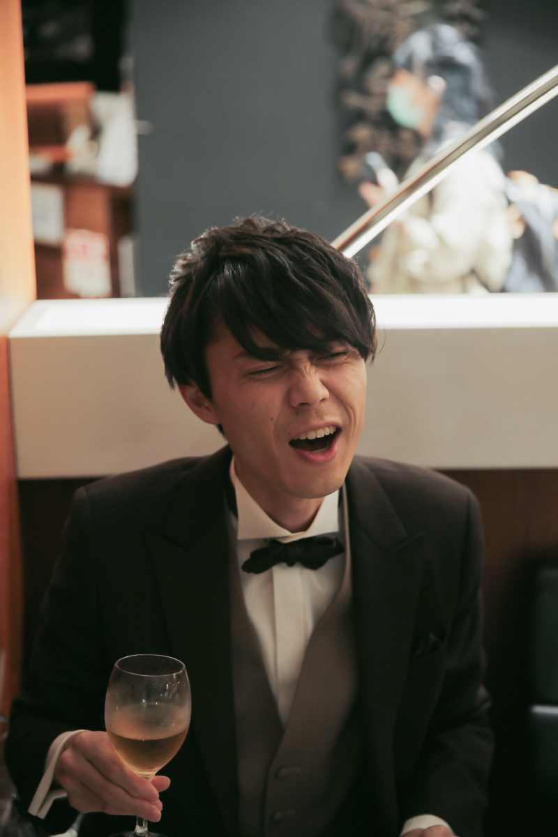 ビールを飲んで