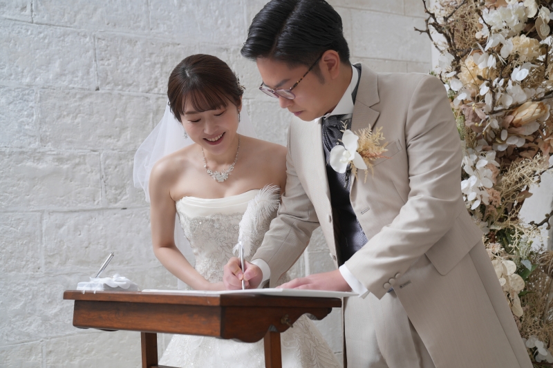 お式の流れで撮影できます♪