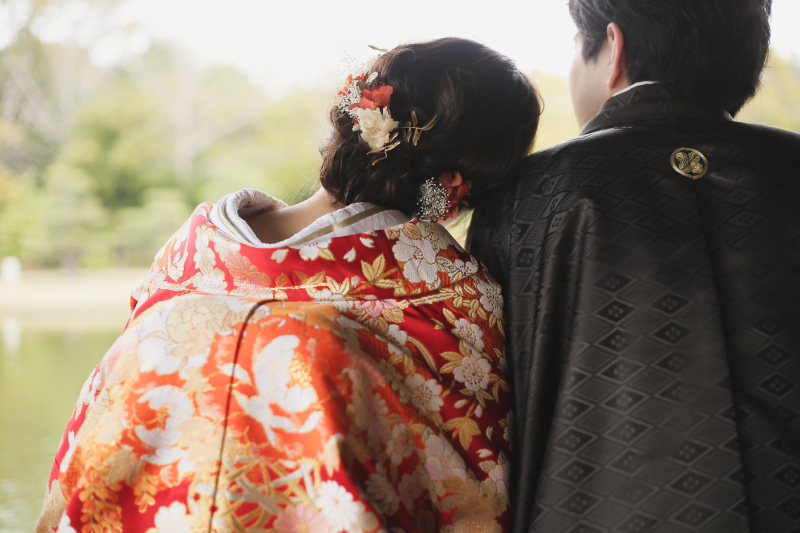 新郎さんに寄り添ってみたり...