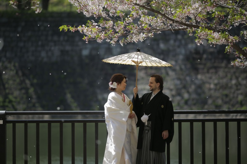 和傘を使ったショットも◎