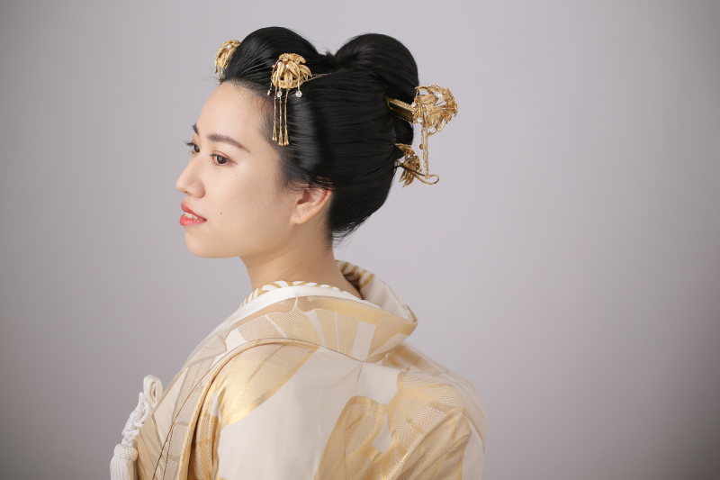 日本髪が美しい。