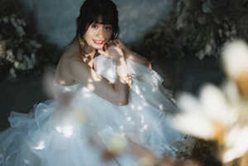 スタジオライティングで木漏れ日演出