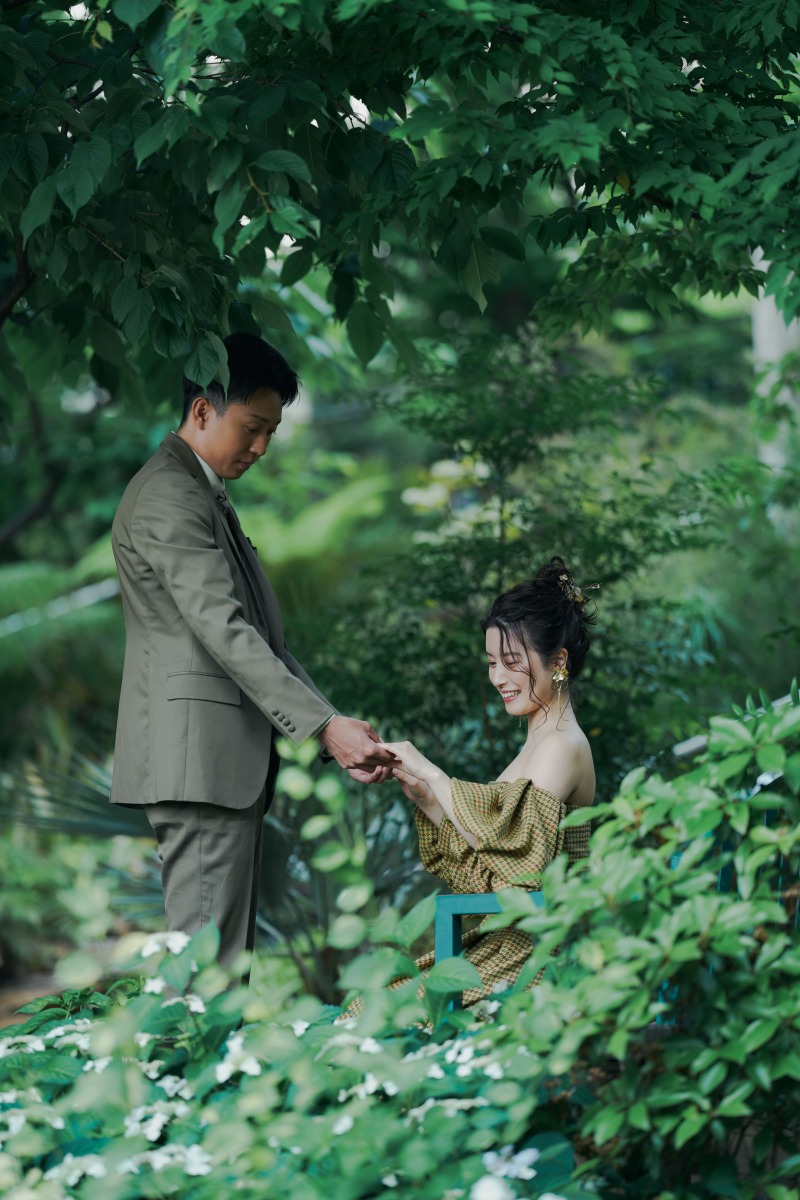 緑いっぱいの中で