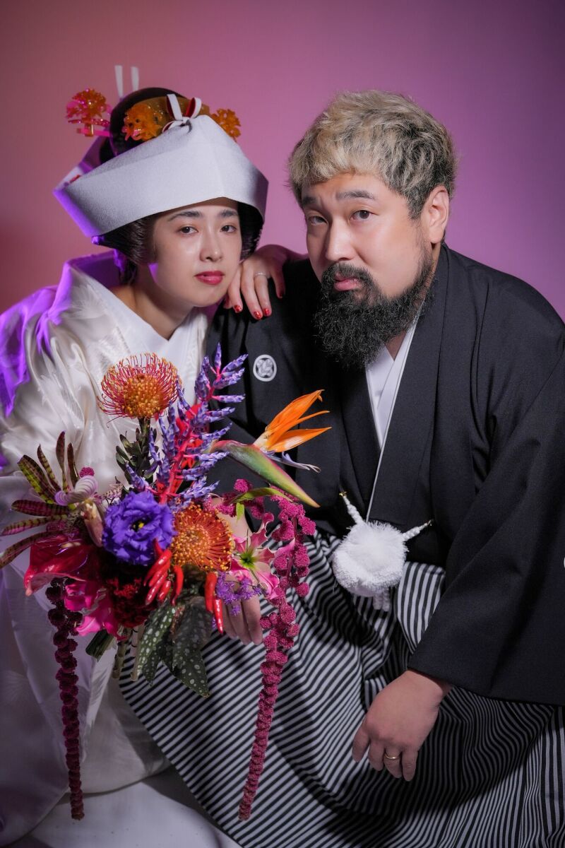 白無垢も二人色に染めて。