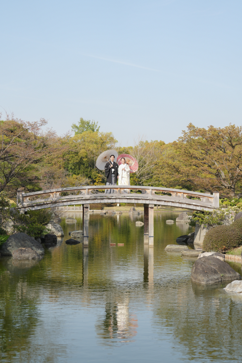 橋の上でのお写真