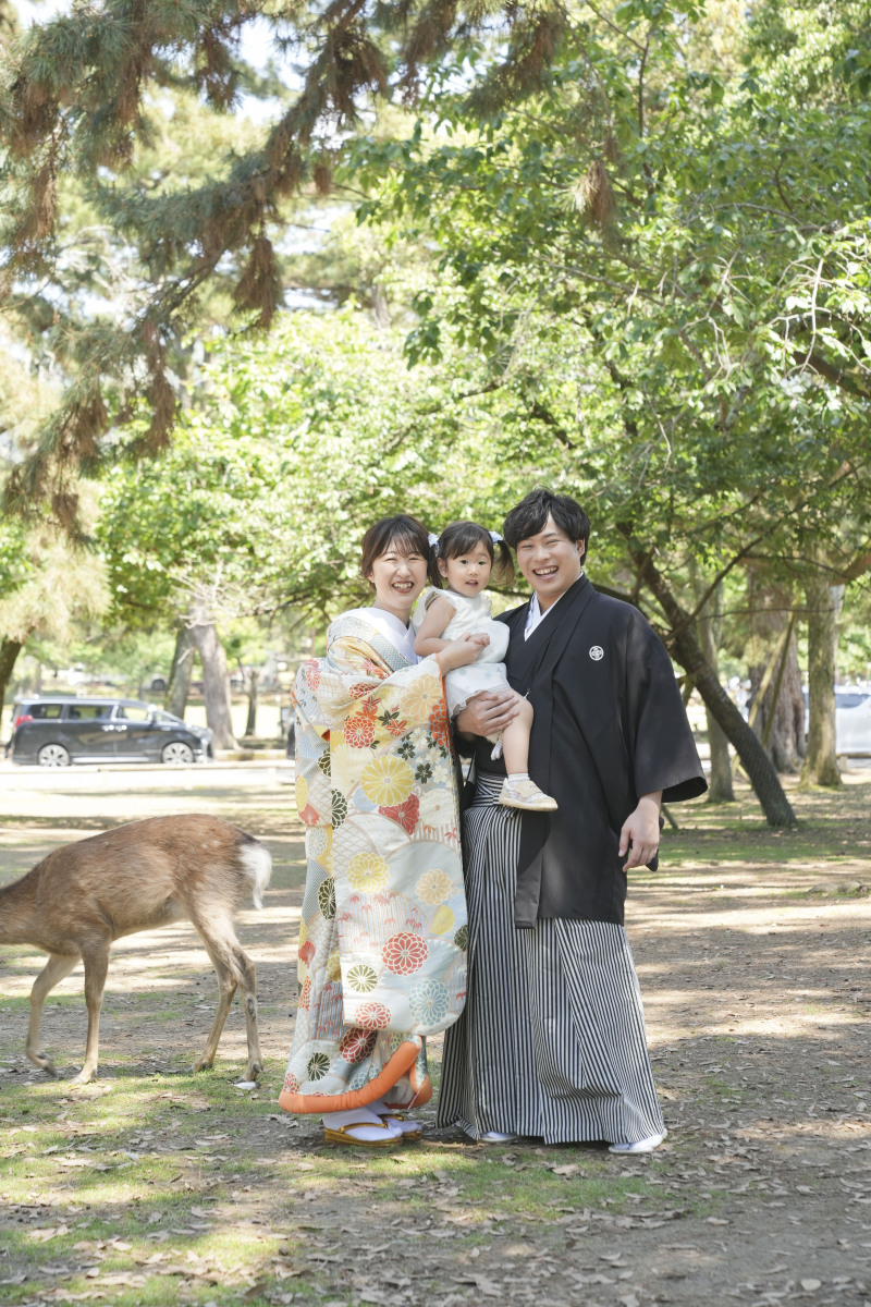お子様と3人で