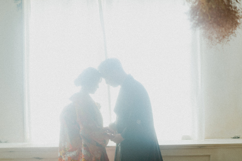 スタジオ最後にシルエットなお写真を