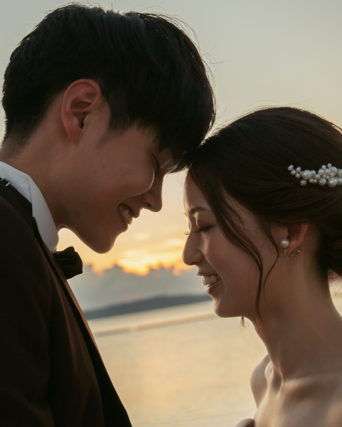 お二人のアップ