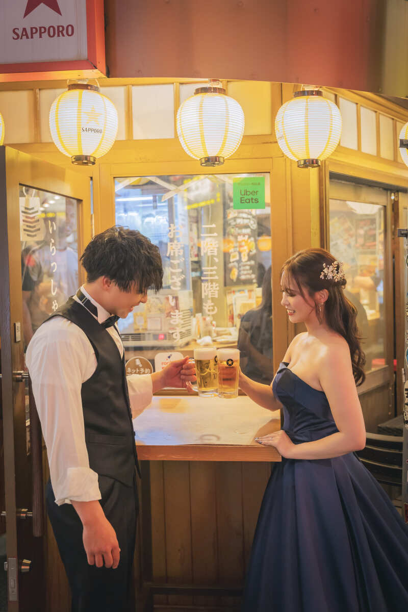 途中でビールも！