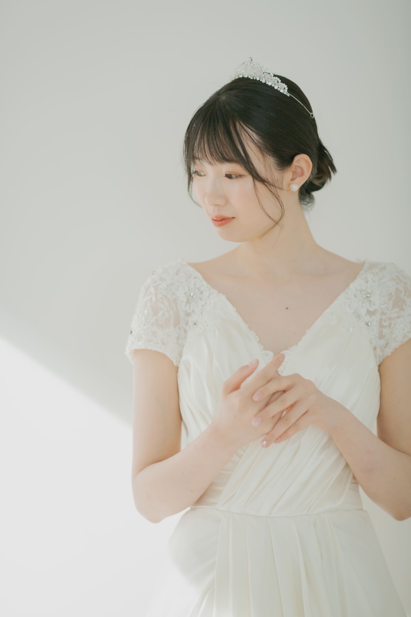 ヘアスタイルも